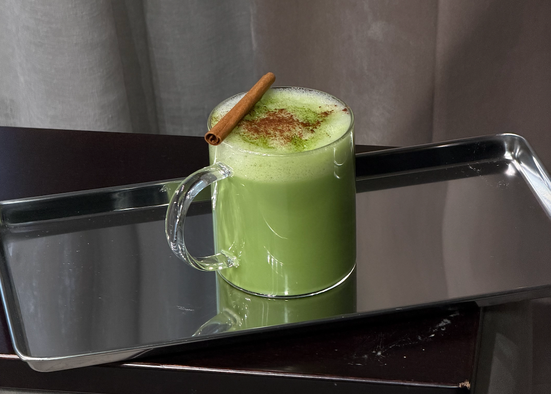 Pumpkin Spice Matcha Latte 🎃
