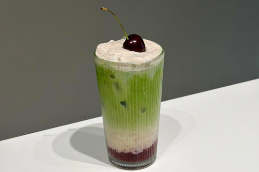 Cherry Vanilla Matcha Recipe 🍒